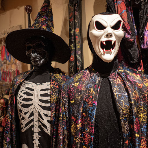 Mannequin in a Colorful Spooky Halloween Costume