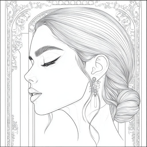 Serene makeup scene with elegant decorations