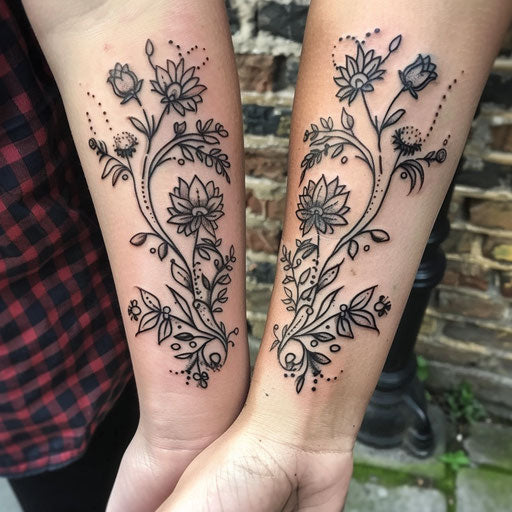 Artful Friendship Tattoos Tattoo Sketches