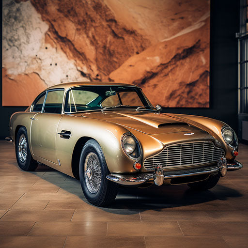 Aston Martin DB5 Champagne color car