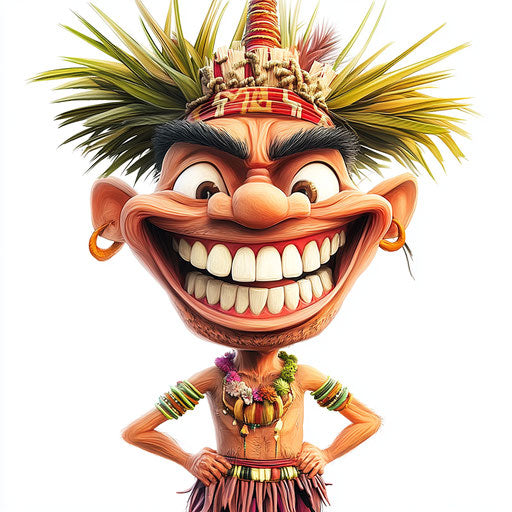 Humorous caricature of a bayanihan caricature clipart with human characteristics