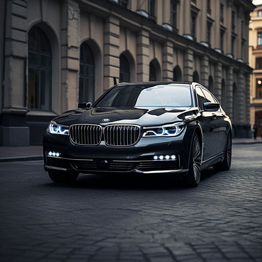 Front view of the BMW 7 Series