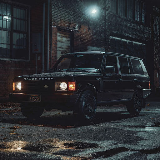 Secret night operation of a stealth version of a 1995 Range Rover