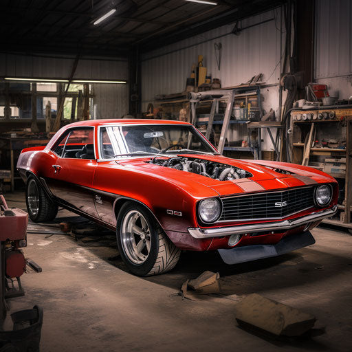 Restoration of classic car Chevrolet Camaro