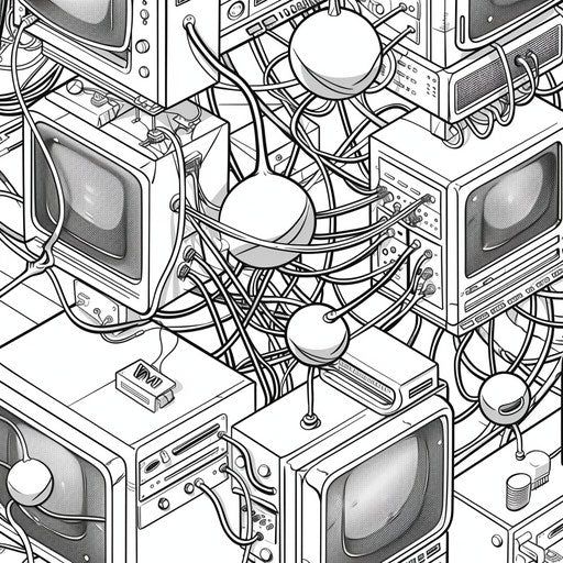 Computer network with multiple connected devices