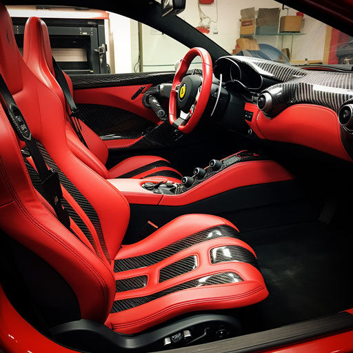 Classic interior refurbishment of LaFerrari