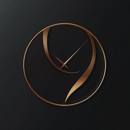 Precision and luxury on a watch logo