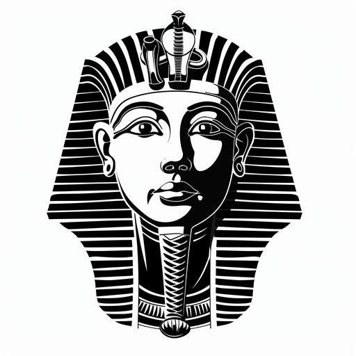 Pharaoh mask in Victorian style, vector illustration