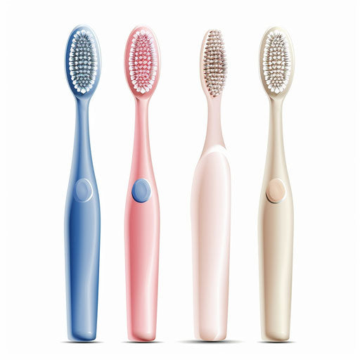 Photo realistic toothbrush clipart on white background