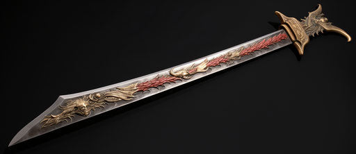 Blade of Samhain - Eastern Zhou Dynasty style, figurative texture