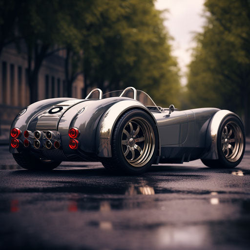 Fast car with big tires