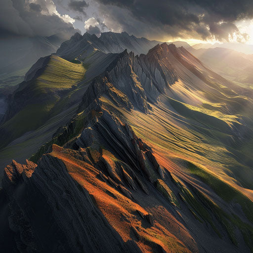 Mount Augustus with dramatic lighting and shadows