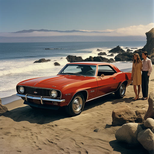 Classic sports car from the 60s