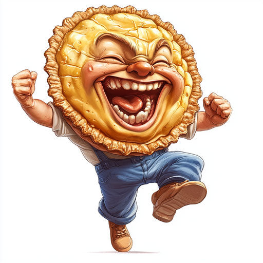 Personalized Pie Caricature Clipart for Special Occasions