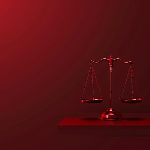 Flat deep maroon background showcasing legal clipart