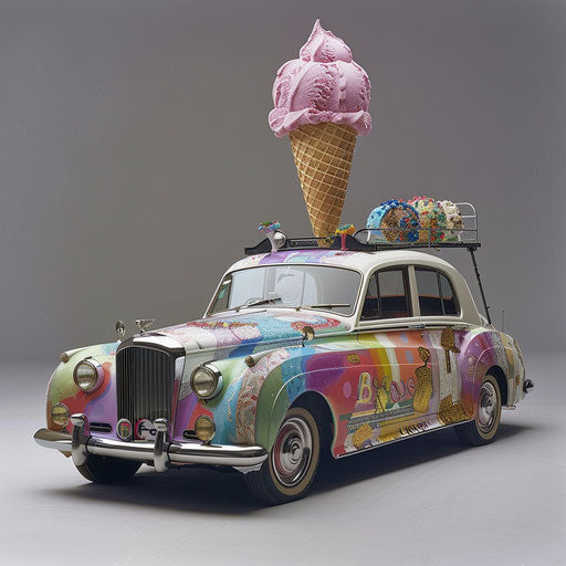 1954 Bentley R Type Continental transformed into ice cream truck