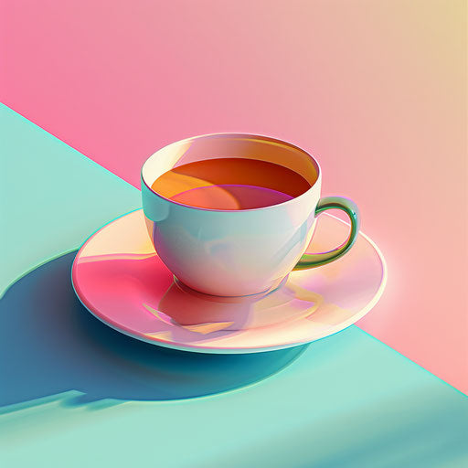 Realistic illustration with vibrant random color background