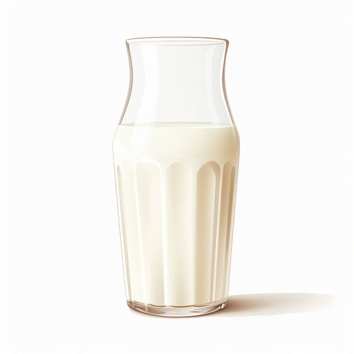 Minimalist style milk clipart, on a white background