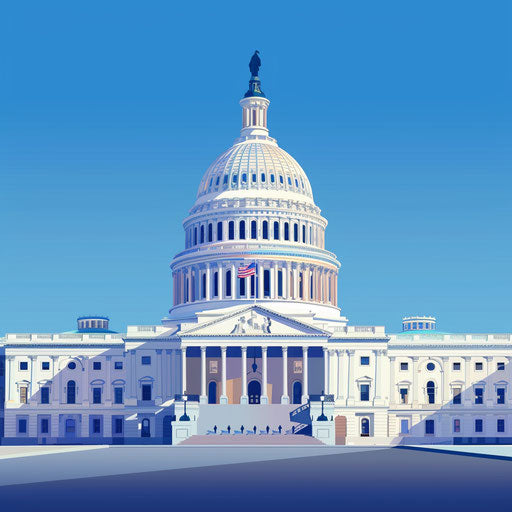 Government clipart with light blue background and soft texture