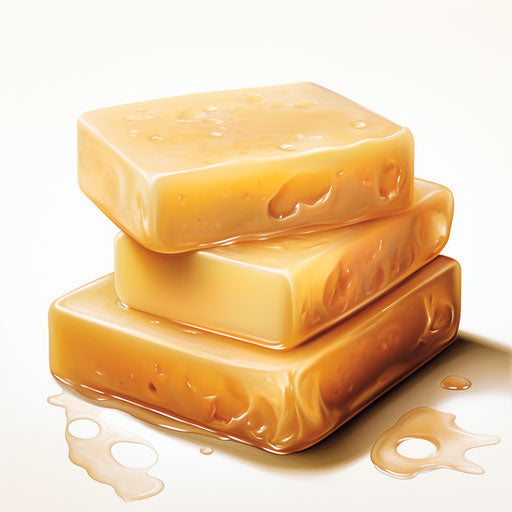 Soap illustration in the style of an oil painting, on a white background