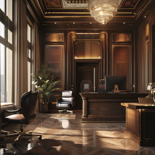 Elegant private banking consultation