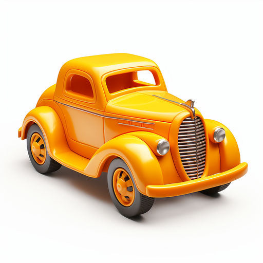 Toy car clipart in the style of Chiaroscuro Art