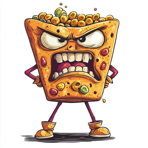 Editable Cereal Caricature Clipart for Custom Projects