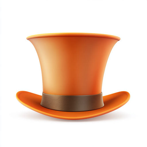 3D Festival Hat on flat white background