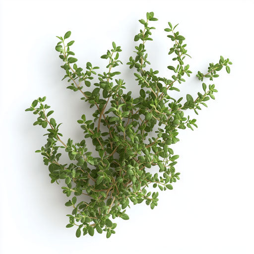 3D Thyme in photo realistic style on flat white background