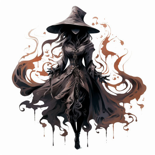 A clipart in the style of Chiaroscuro Art, on a white background