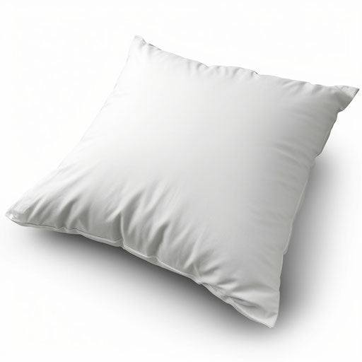 Minimalist pillow illustration on white background