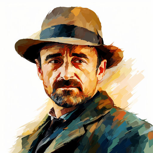 Actor clipart in the style of Impressionistic Art