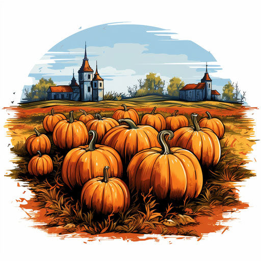 Pumpkin art in the style of Chiaroscuro Art