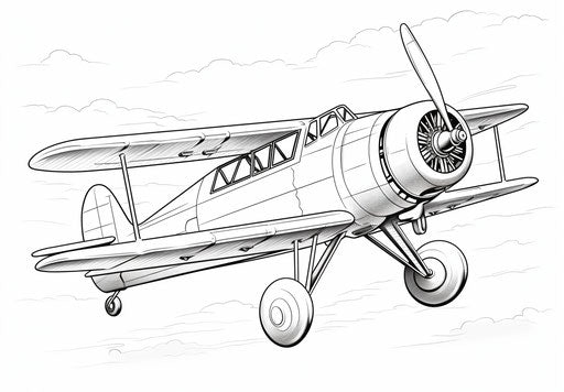 Airplane Coloring Pages