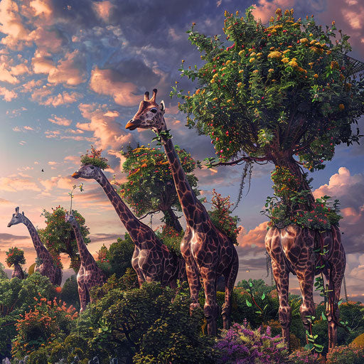 Gardens on the backs of giraffes