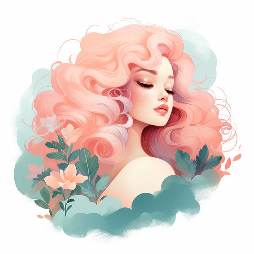 Quiet clipart in Pastel Colors Art style