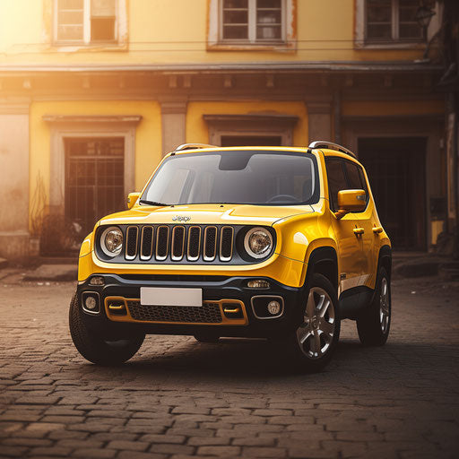 Front view of a classic jeep renegade