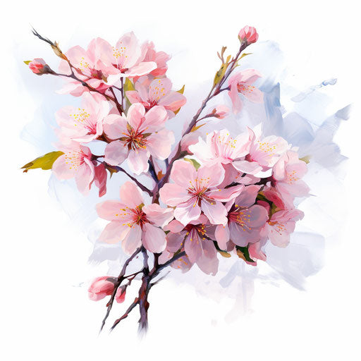 Artistic Illustration, Cherry Blossom Impressionistic Style