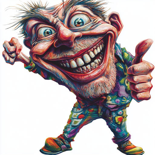 Flexible Focus Caricature Clipart Files for Diverse Media