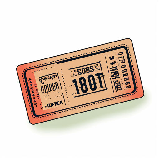 Coupon illustration in Minimalist style, on a white background