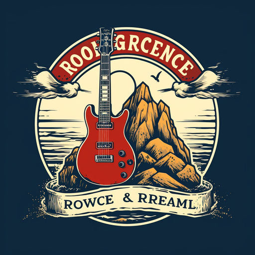 Rock music band logo design entry number 58