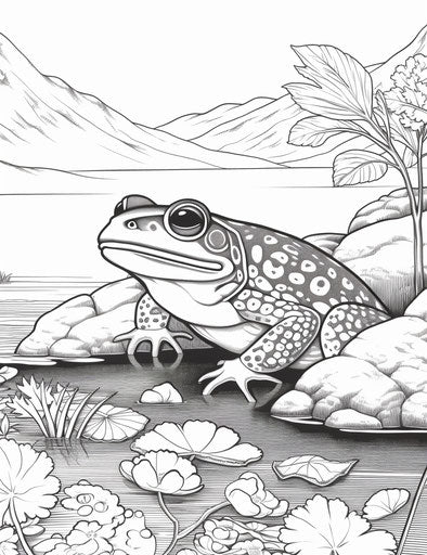Toad coloring page