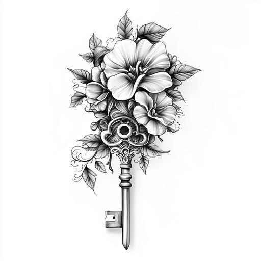 Small meaningful tattoos for females, in black and white