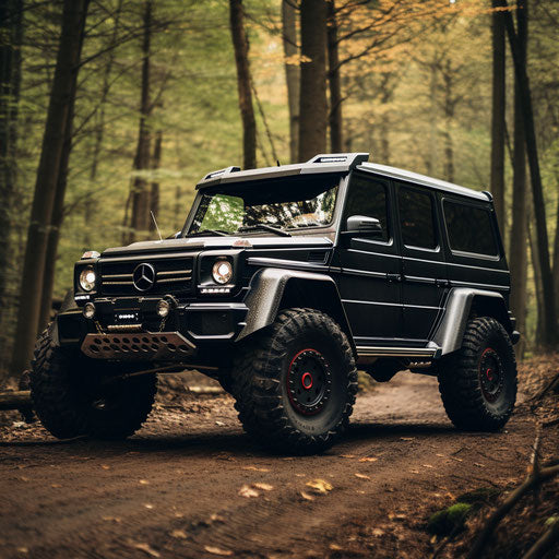 Mercedes off-road vehicle with huge tires