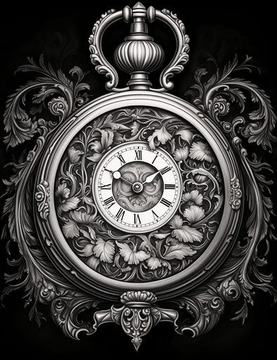 Elegant pocket watch with mythic symbolism