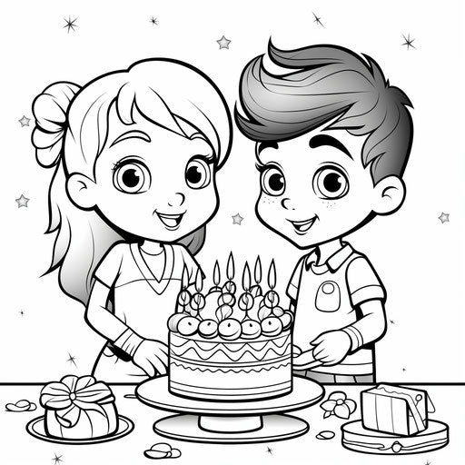 Happy birthday coloring pages for kids free download funny