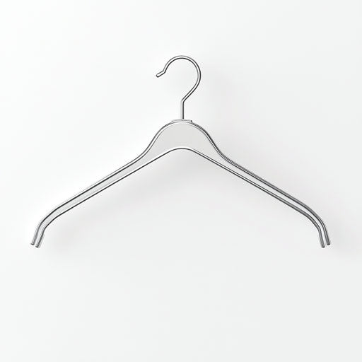 3D hanger on flat white background, isolated clipart
