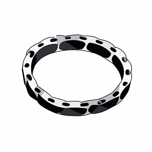 Minimalist style bracelet clipart, on white background