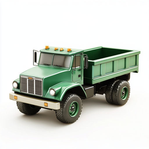 Realistic toy truck, high resolution, isolated