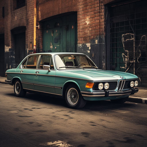 Classic BMW 7 Series Seafoam Blue